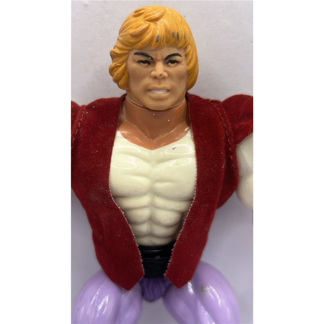 He-Man Prince Adam complete figure sword, orig belt & jacket Taiwan MOTU 754