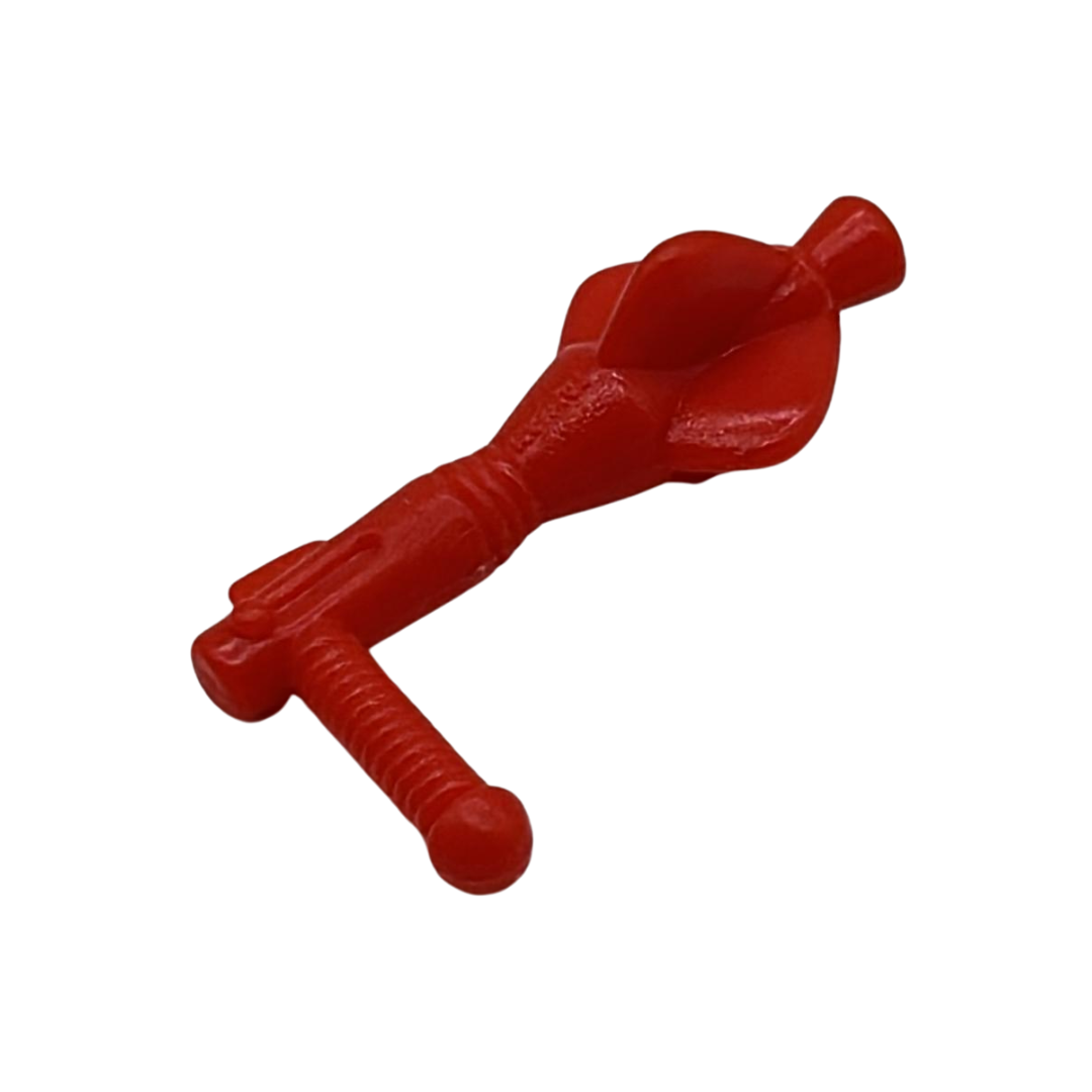 He-Man Kobra Khan Orange / Red Gun part. Made in Taiwan. Cobra Khan