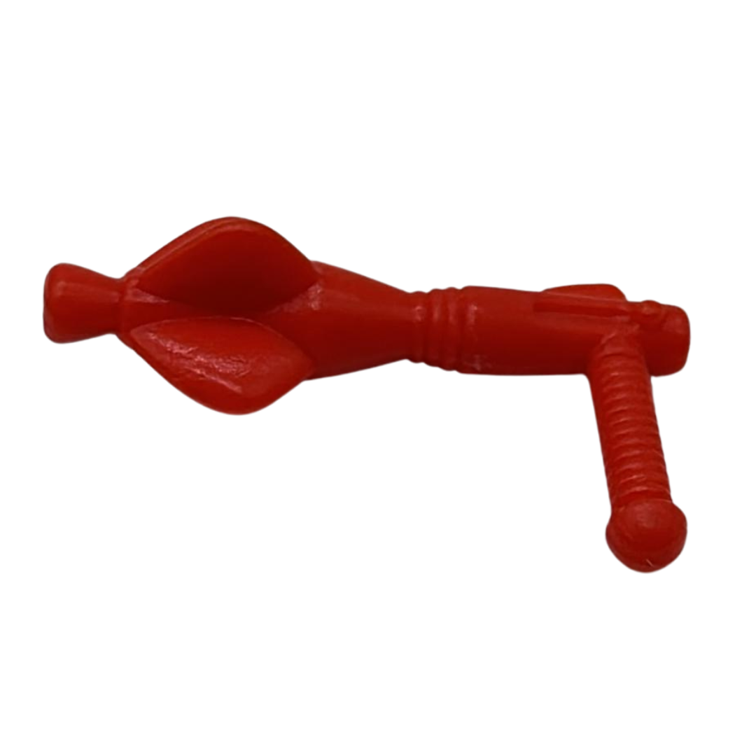 He-Man Kobra Khan Orange / Red Gun part. Made in Taiwan. Cobra Khan