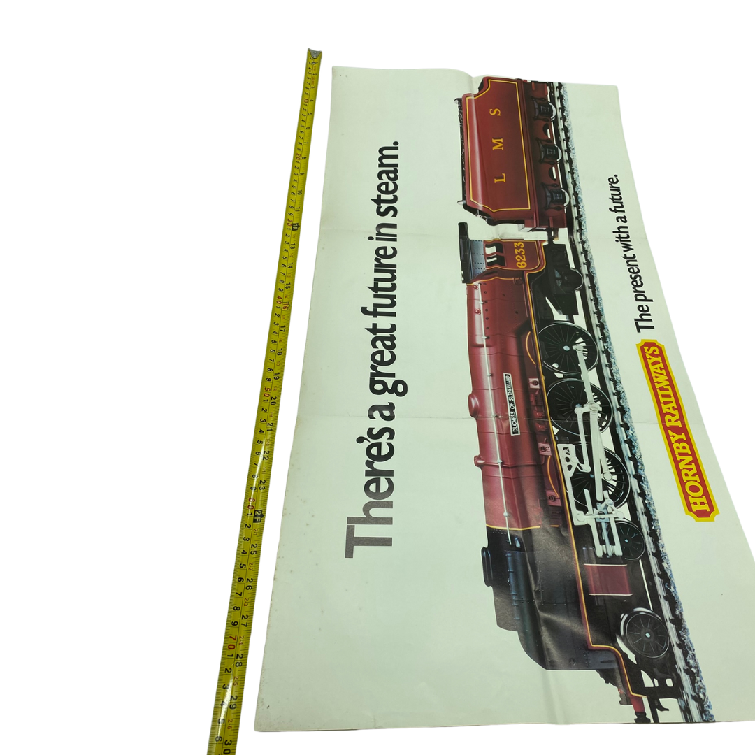 Hornby Railways Theres a Great Future In Steam / poster/ shop display