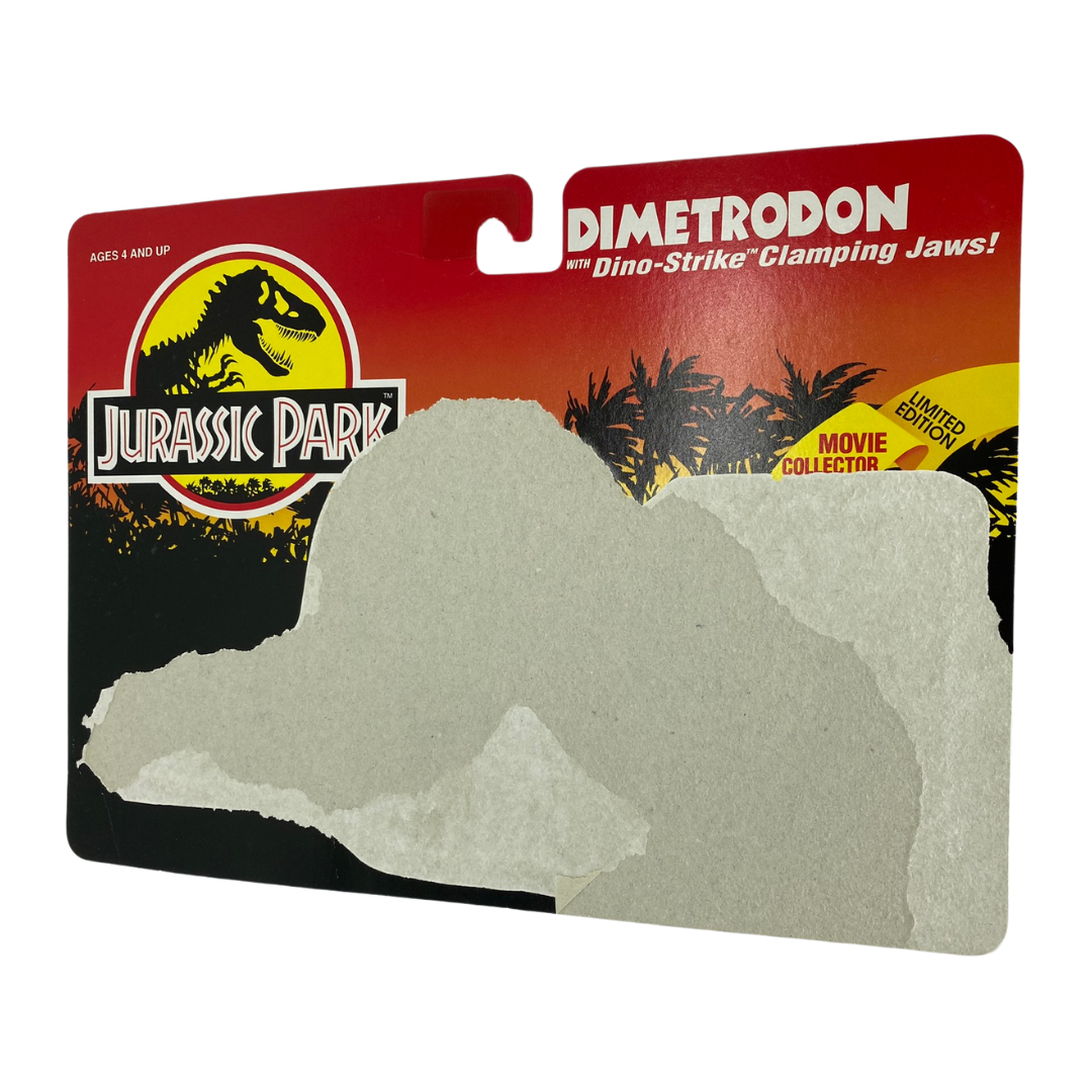 Jurassic Park Dimetrodon JP01 Dinosaur Action Figure cardback Kenner 1993
