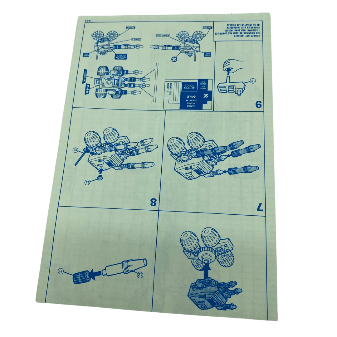 Action Force Lance PACRAT instructions Z Force by Palitoy 321