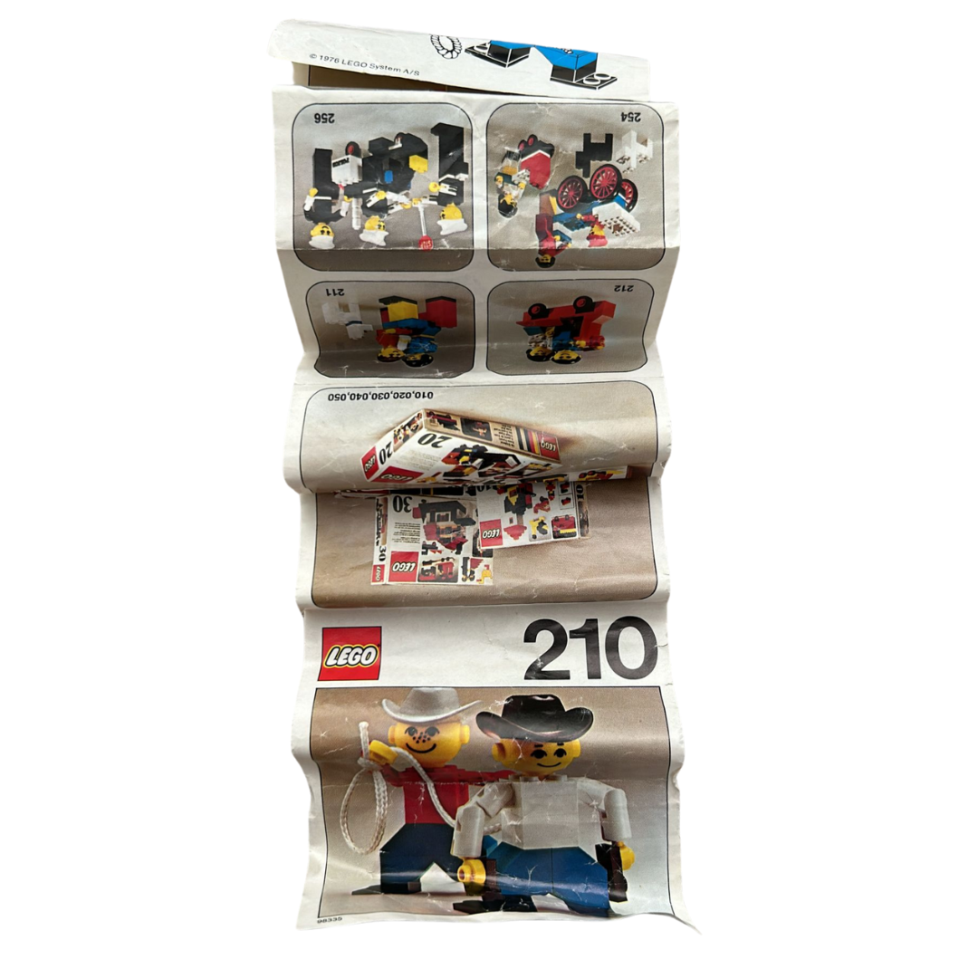 Vintage Lego 210 Cowboys Homemaker set box and instructions