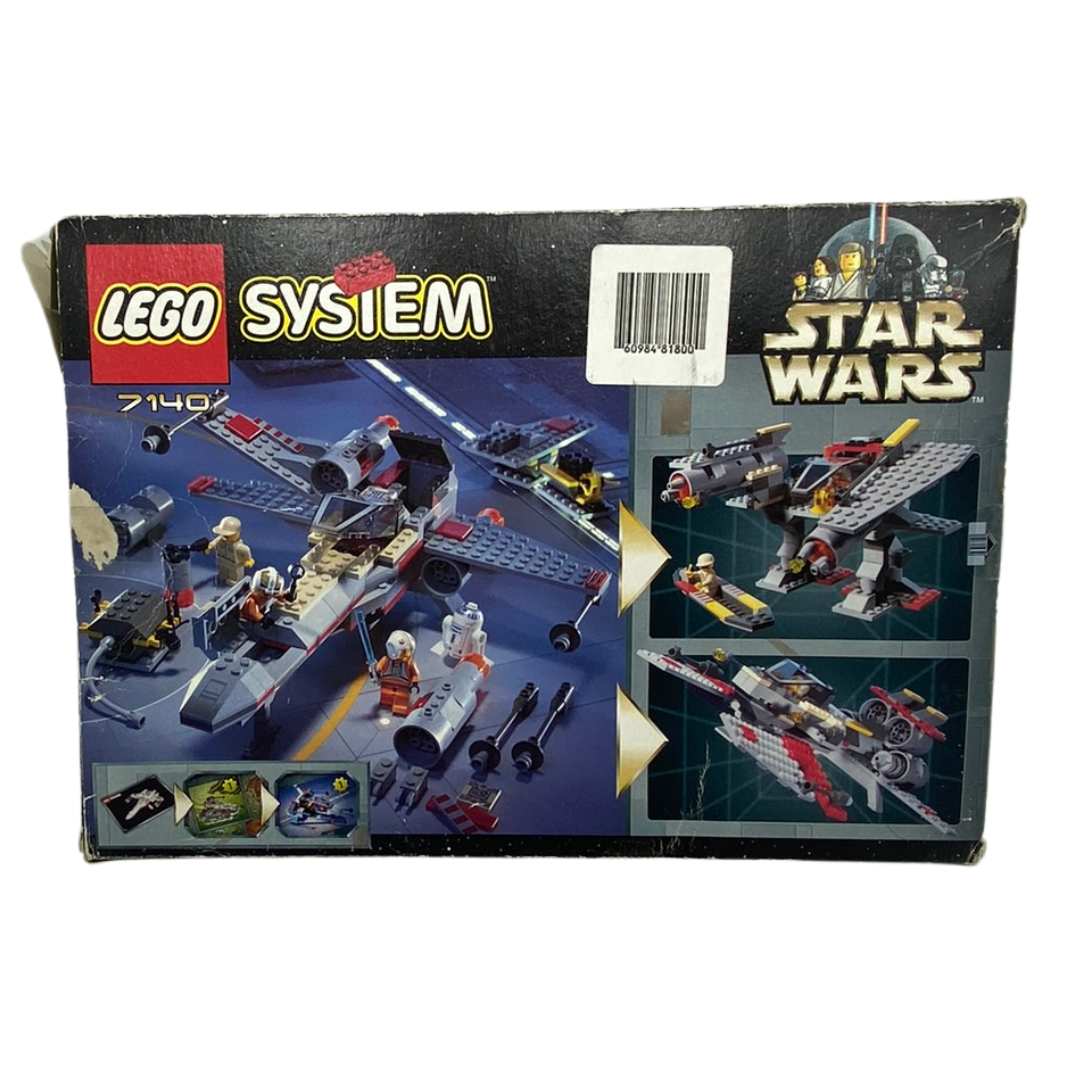Lego Star Wars X-Wing 7140 99% complete boxed Minifigures Luke Biggs R2D2