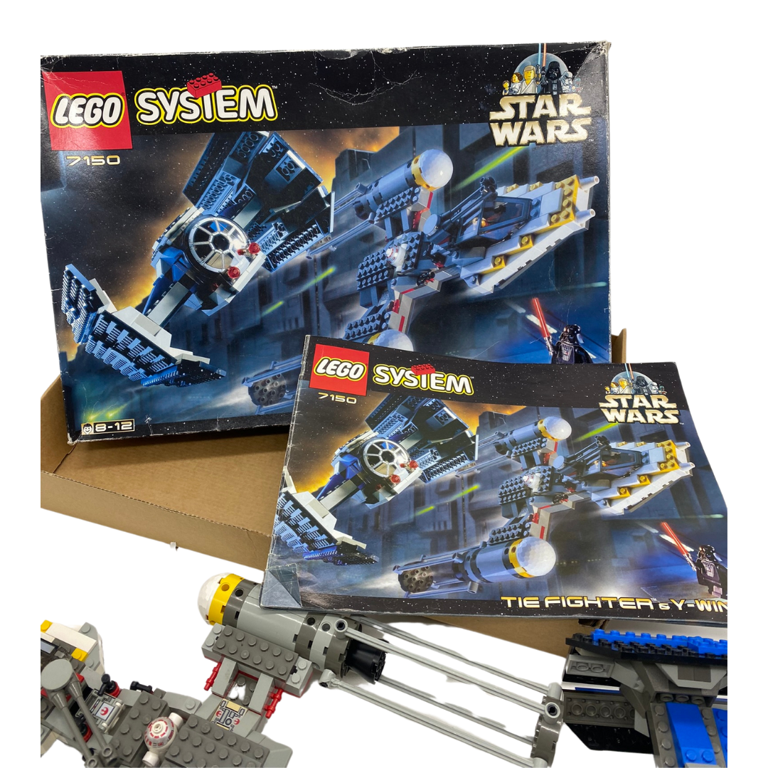 Lego Star Wars 7150 Darth Vader's Tie Fighter & Y-Wing & boxed complete