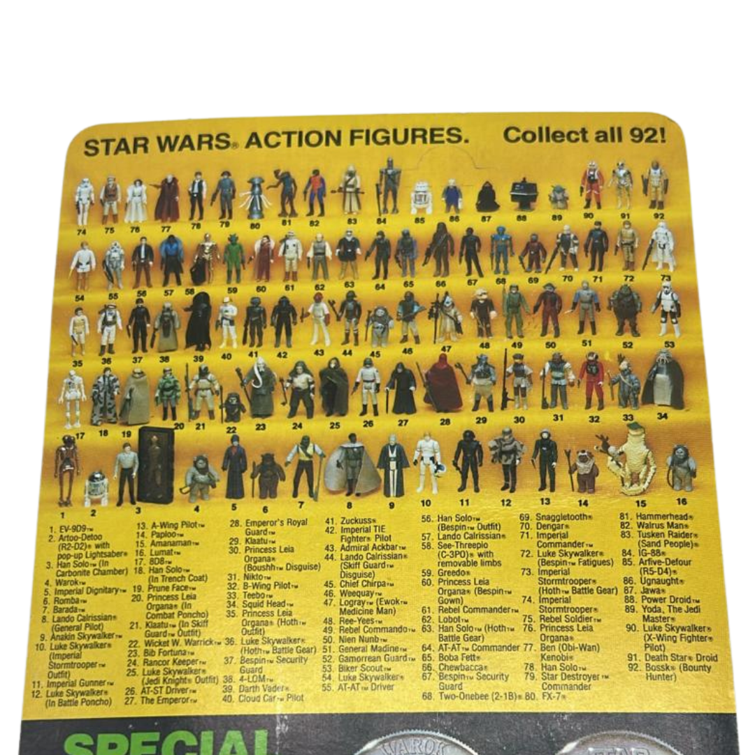 Vintage Star Wars Luke Skywalker Battle Poncho MOC with starcase last 17 POTF
