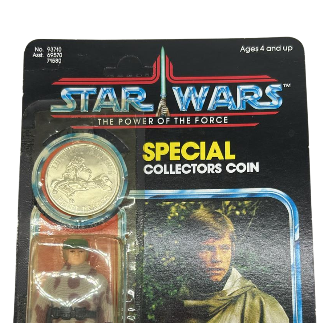 Vintage Star Wars Luke Skywalker Battle Poncho MOC with starcase last 17 POTF