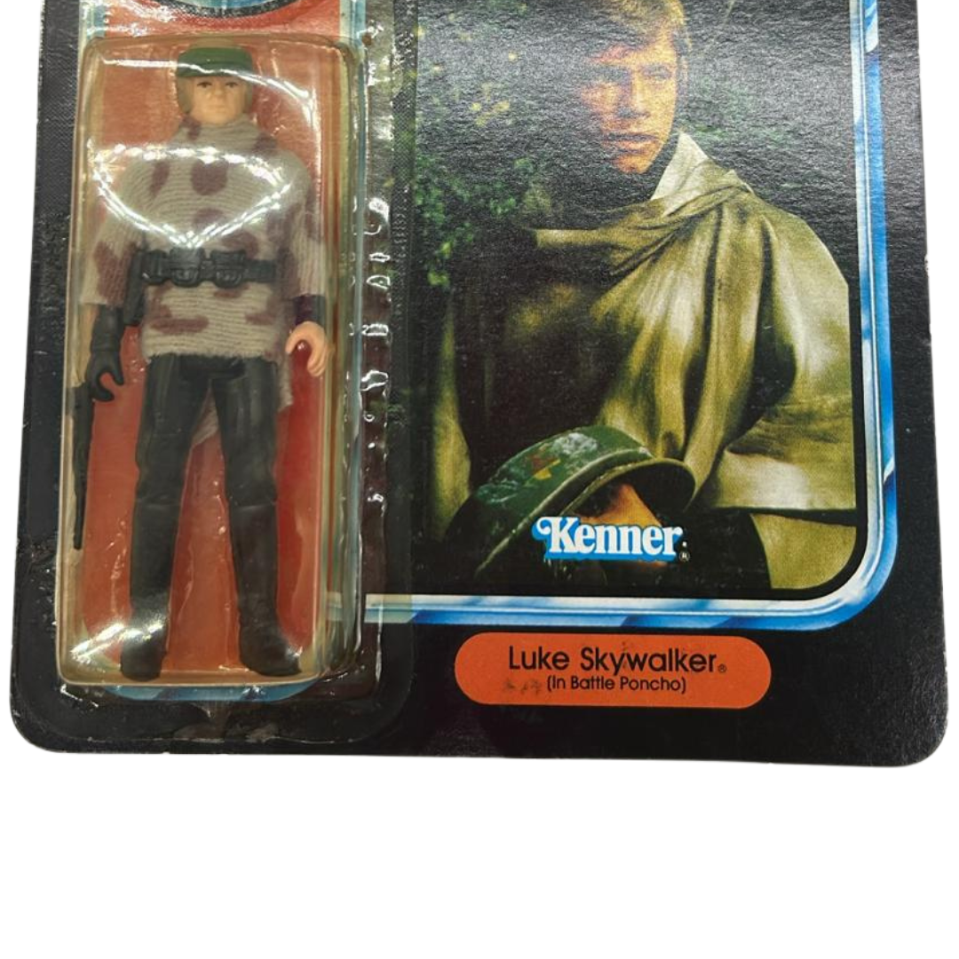 Vintage Star Wars Luke Skywalker Battle Poncho MOC with starcase last 17 POTF