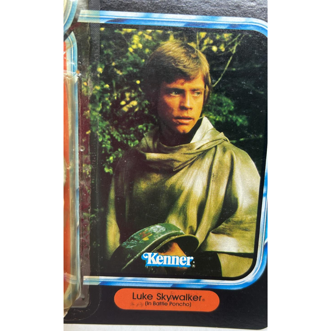 Vintage Star Wars Luke Skywalker Battle Poncho MOC with starcase last 17 POTF