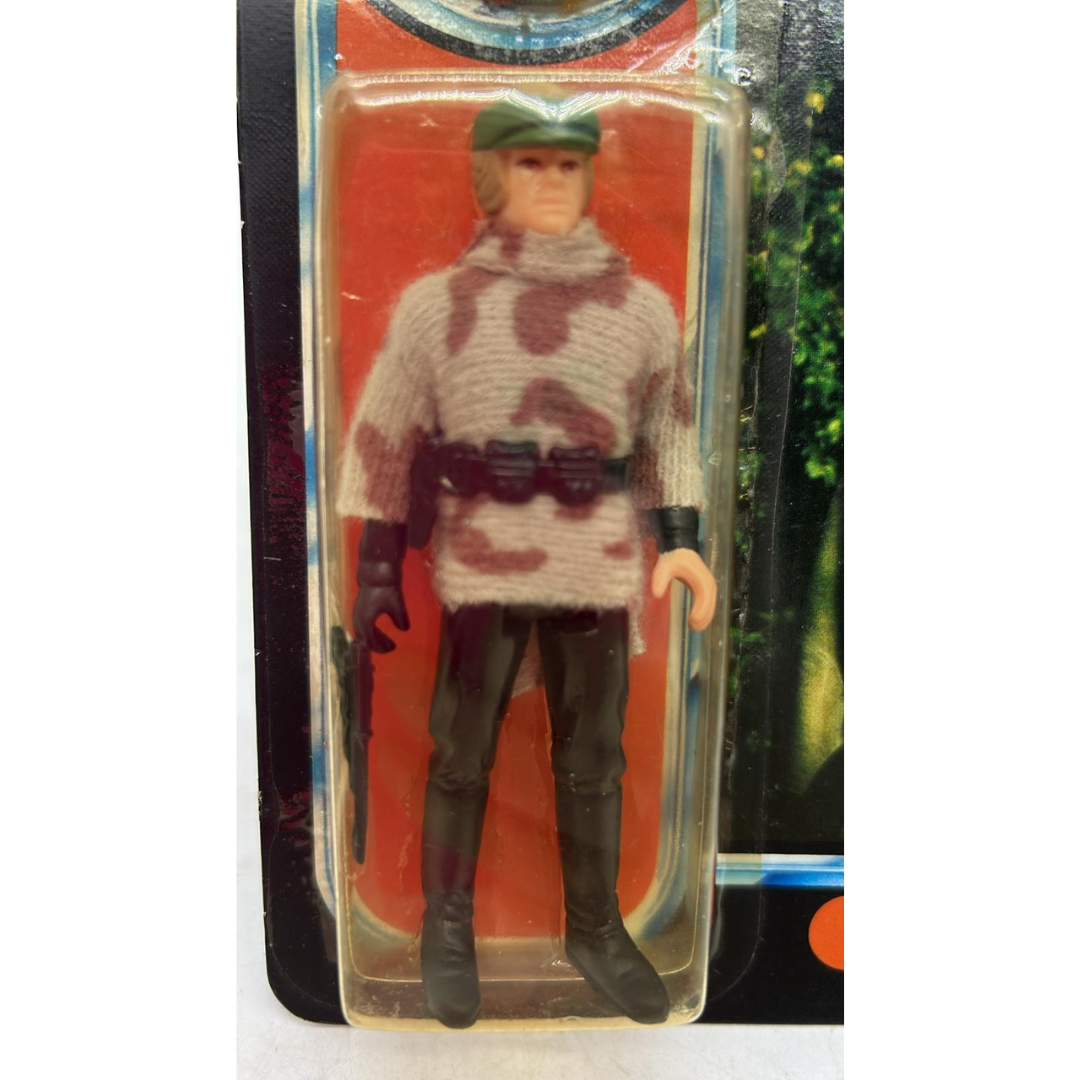 Vintage Star Wars Luke Skywalker Battle Poncho MOC with starcase last 17 POTF