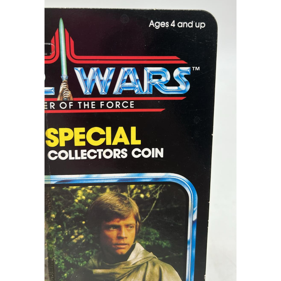 Vintage Star Wars Luke Skywalker Battle Poncho MOC with starcase last 17 POTF