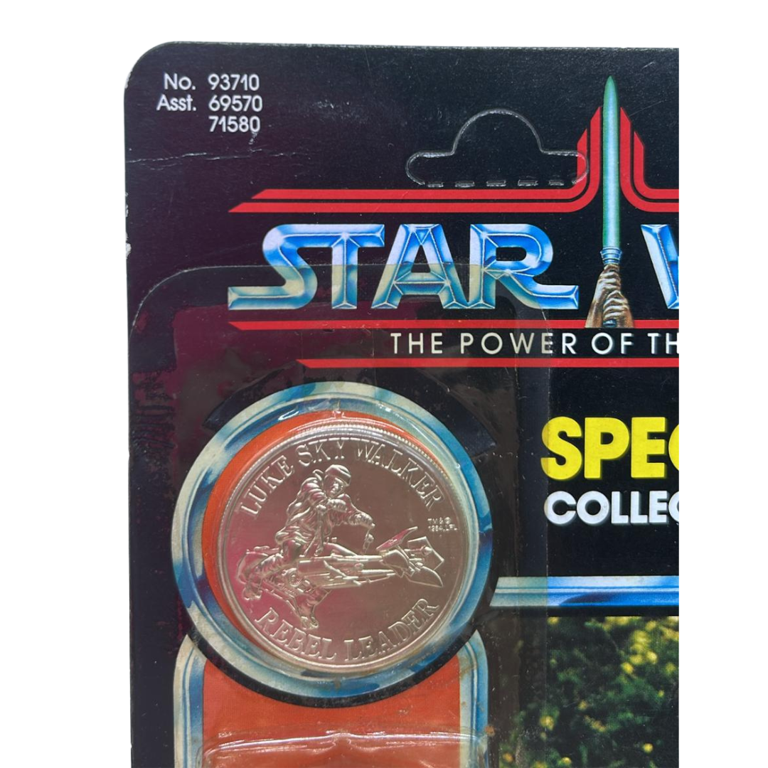 Vintage Star Wars Luke Skywalker Battle Poncho MOC with starcase last 17 POTF