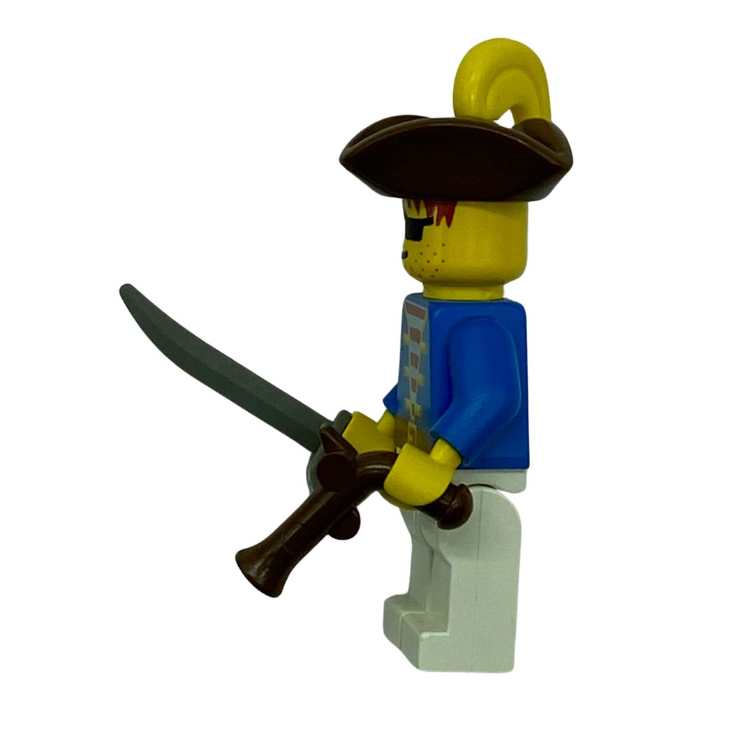 Lego Pirate figure blue jacket with sword & pistol vintage original 206A