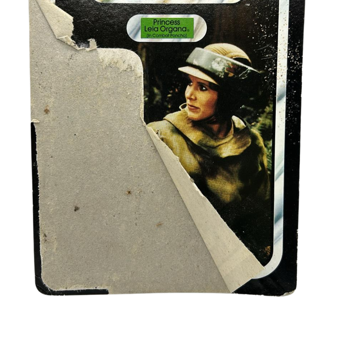 Vintage Star Wars Princess Leia Organa Combat Poncho cardback 79 back 1980s ROTJ