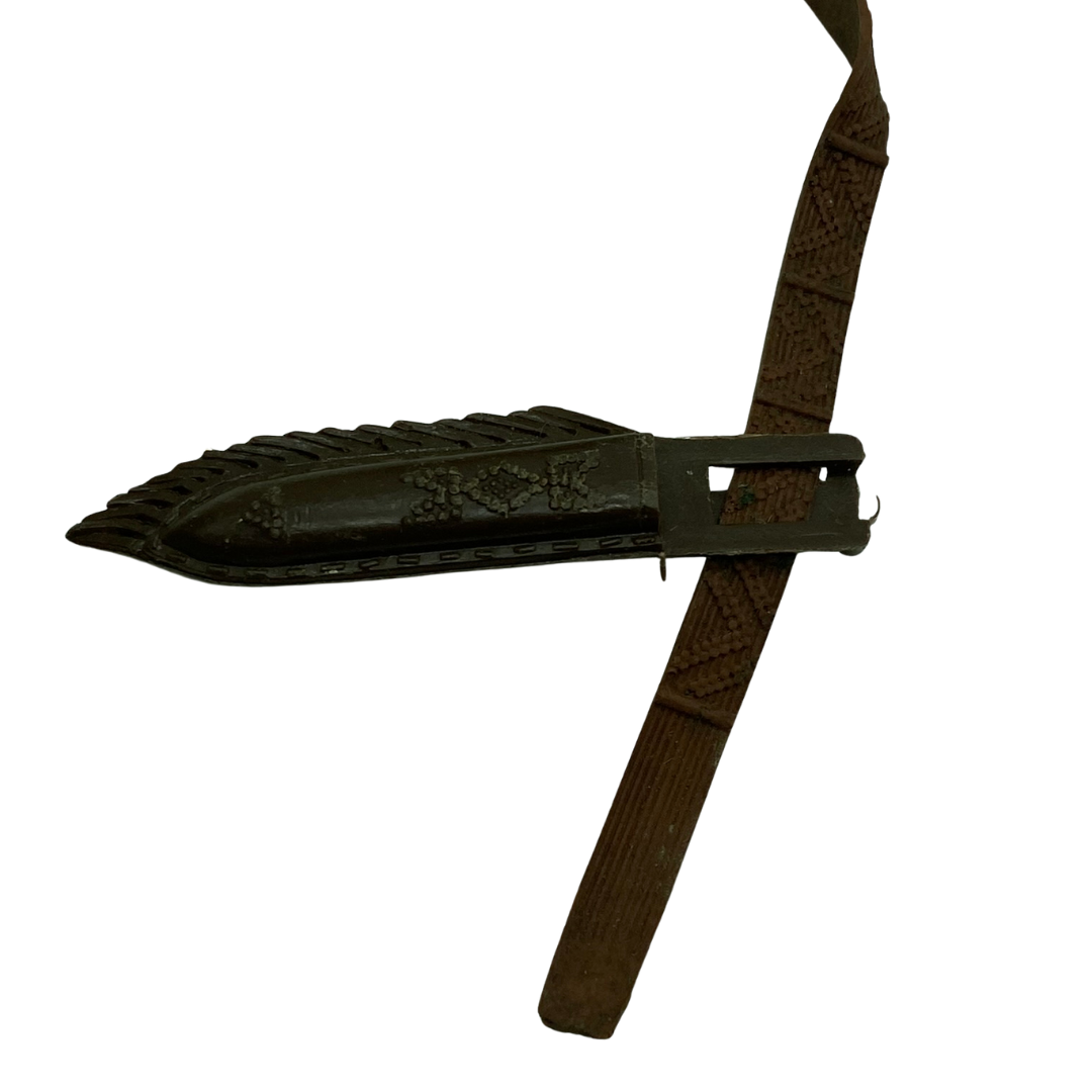 Marx Cowboy Dagger, knife sheath part on belt