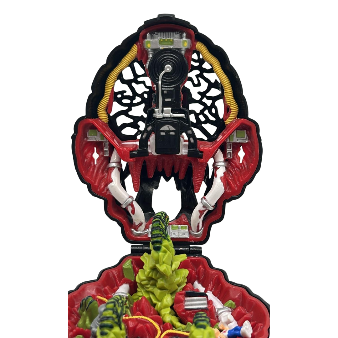 Mighty Max Fire Alien complete set rare variant of the Ice Alien Doom Zone