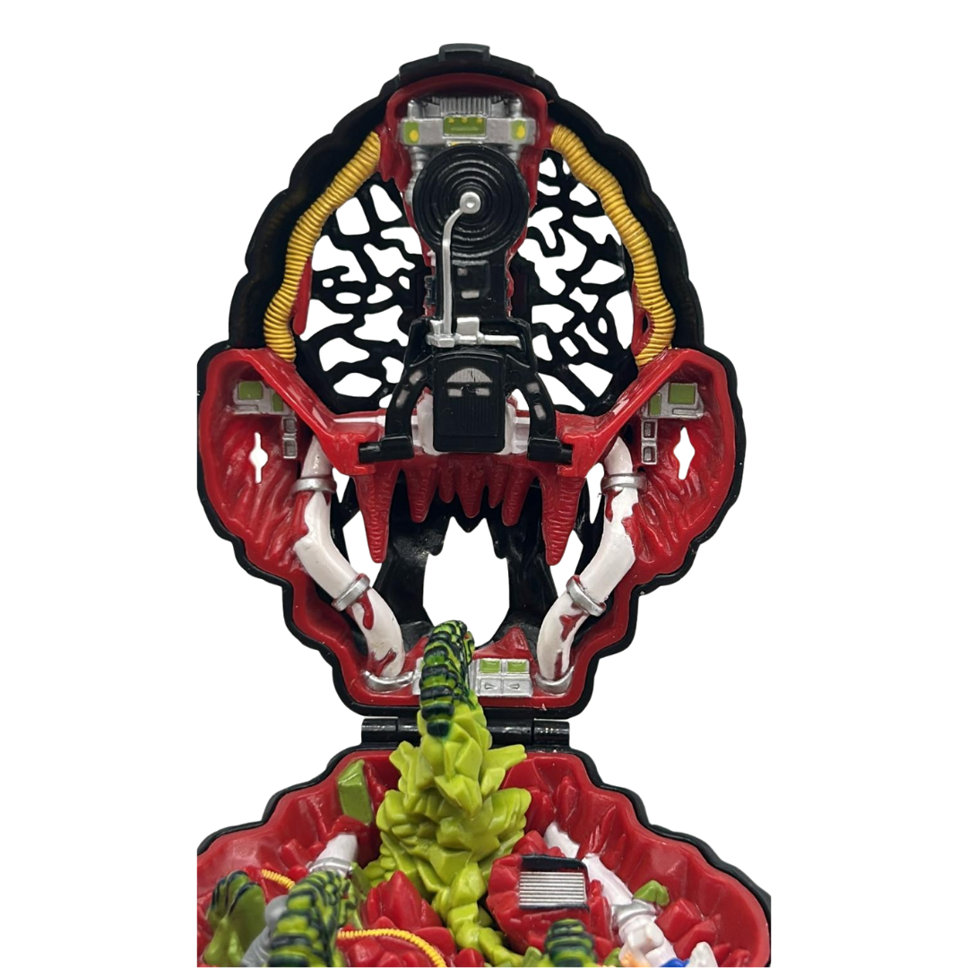 Mighty Max Fire Alien complete set rare variant of the Ice Alien Doom Zone