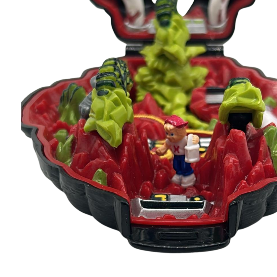 Mighty Max Fire Alien complete set rare variant of the Ice Alien Doom Zone