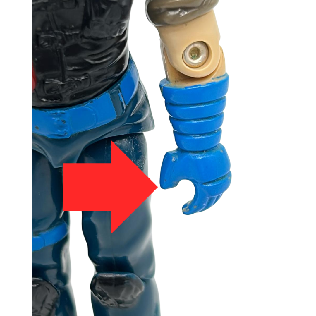 GI Joe, Action Force Mutt and Junkyard Euro version damaged thumb & crotch 86