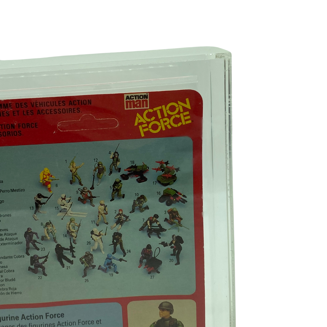 Palitoy Action Force GI Joe Mutt and Junkyard MOC and with display case 142