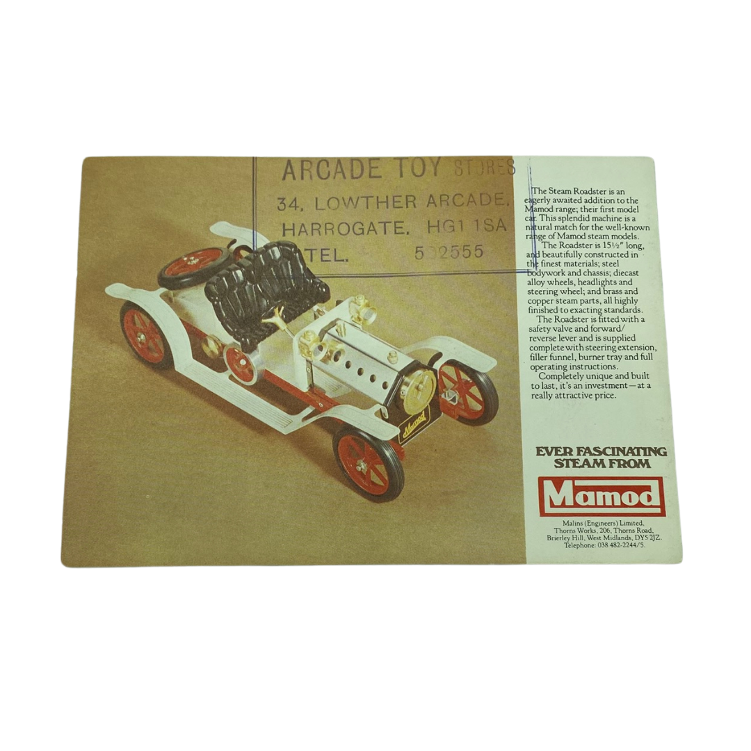 Mamod toys Full Steam vintage toy advert leaflet 109 loo