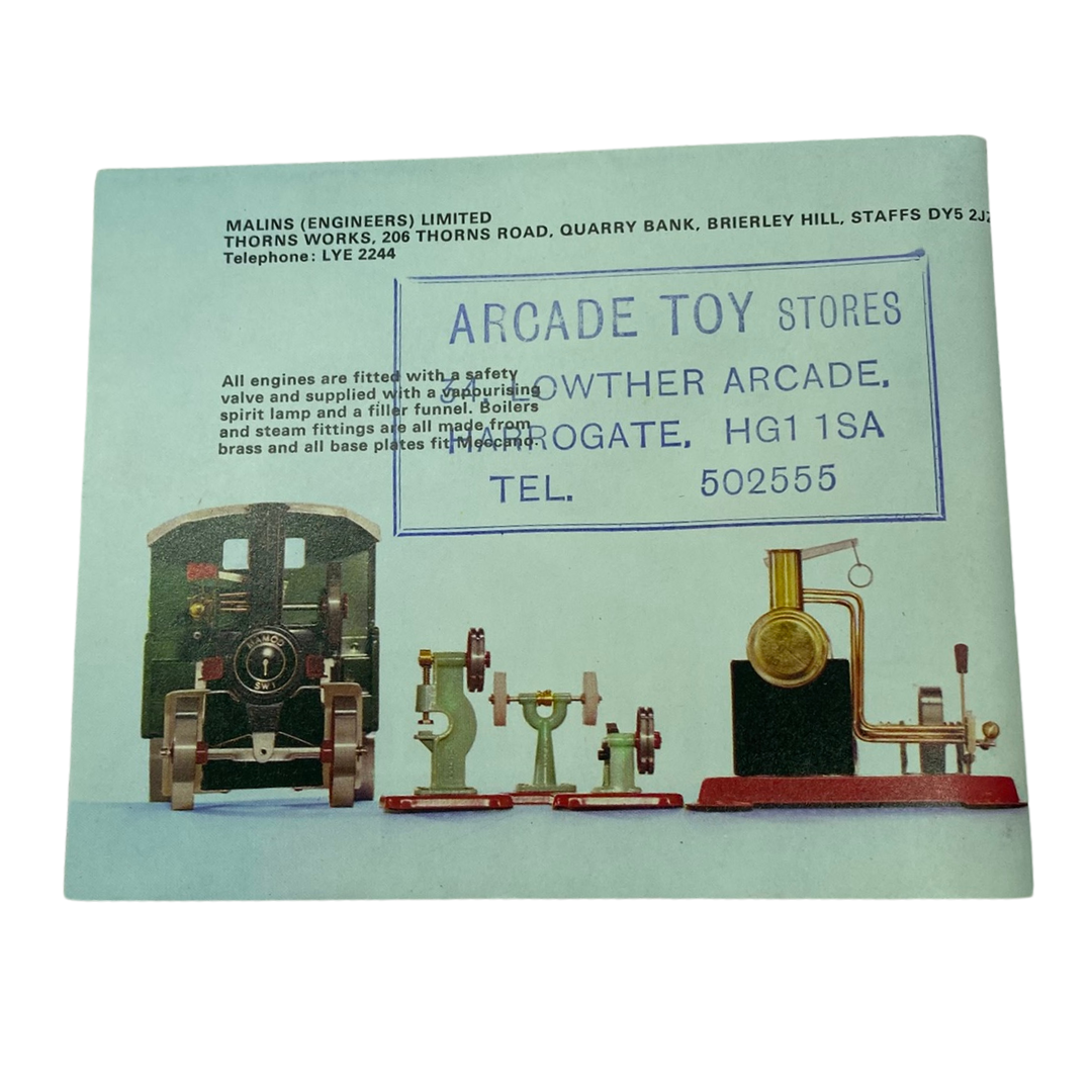 Mamod toys fold out toy steam engine leaflet 112