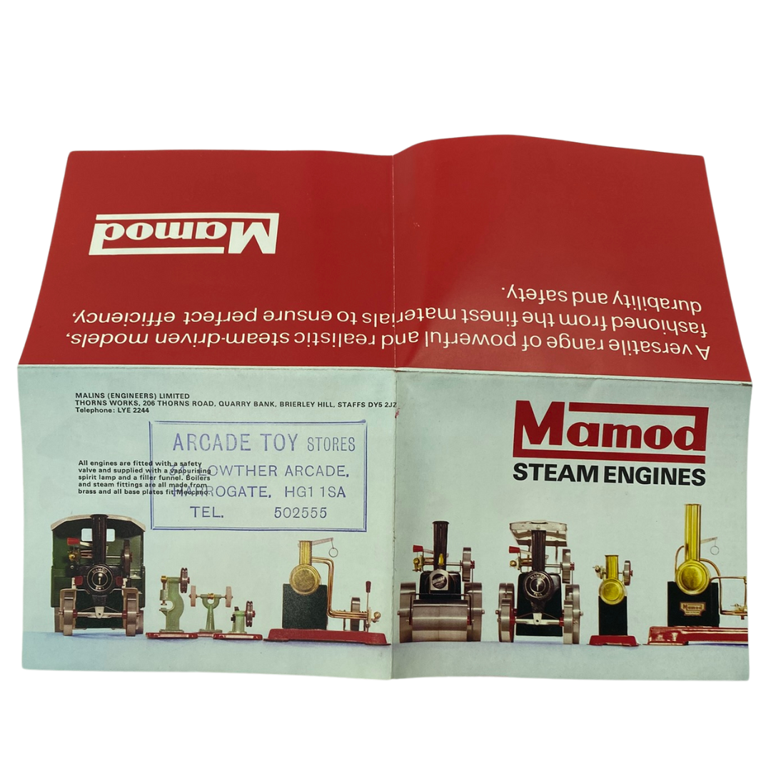 Mamod toys fold out toy steam engine leaflet 112