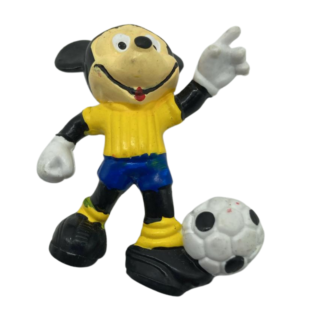 Mickey Mouse football / soccer figure Gulpritt vinyl vintage 1970s 1980s