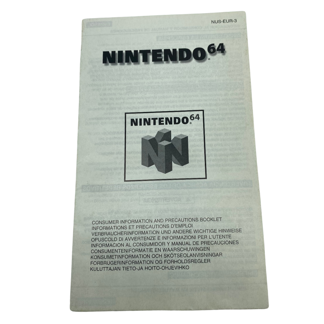 Nintendo 64 / N64 original product paperwork