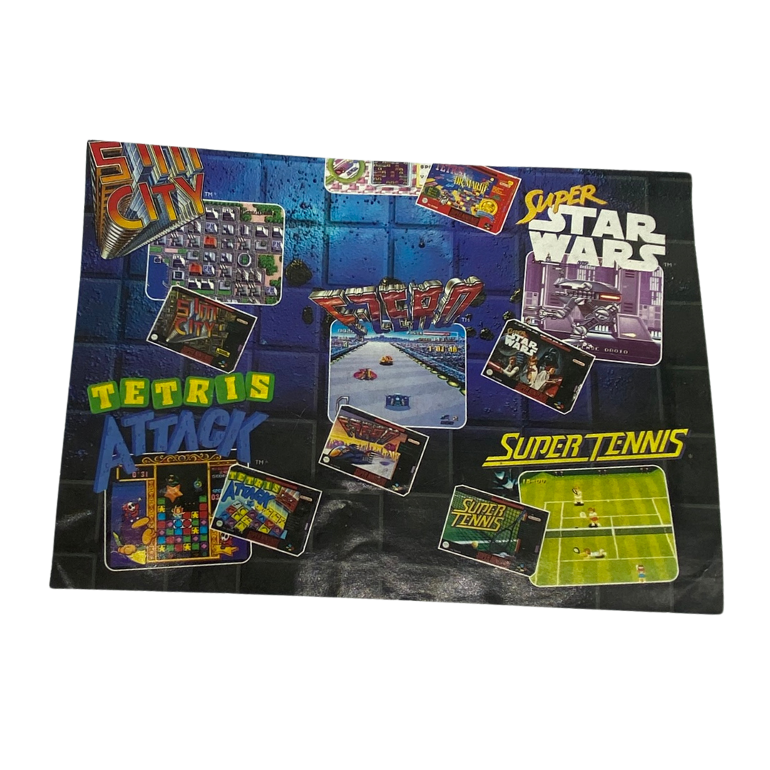 Super Nintendo original product poster