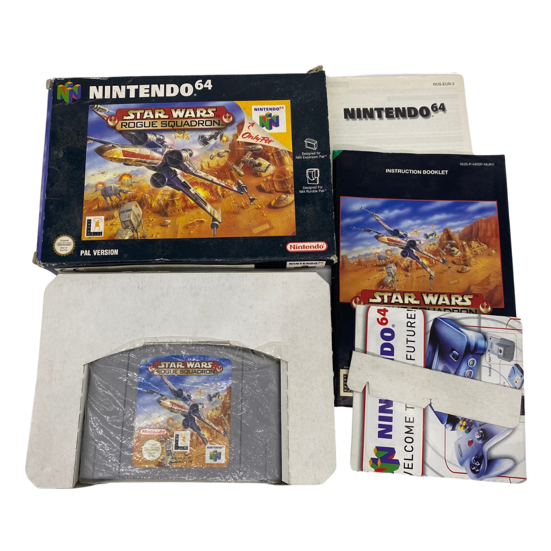 Nintendo 64 / N64 Star Wars Rogue Squadron, game box instructions