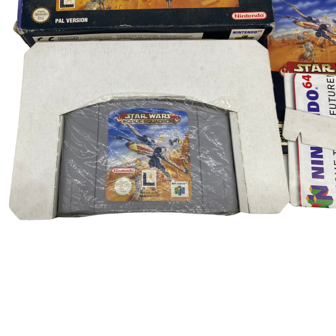 Nintendo 64 / N64 Star Wars Rogue Squadron, game box instructions
