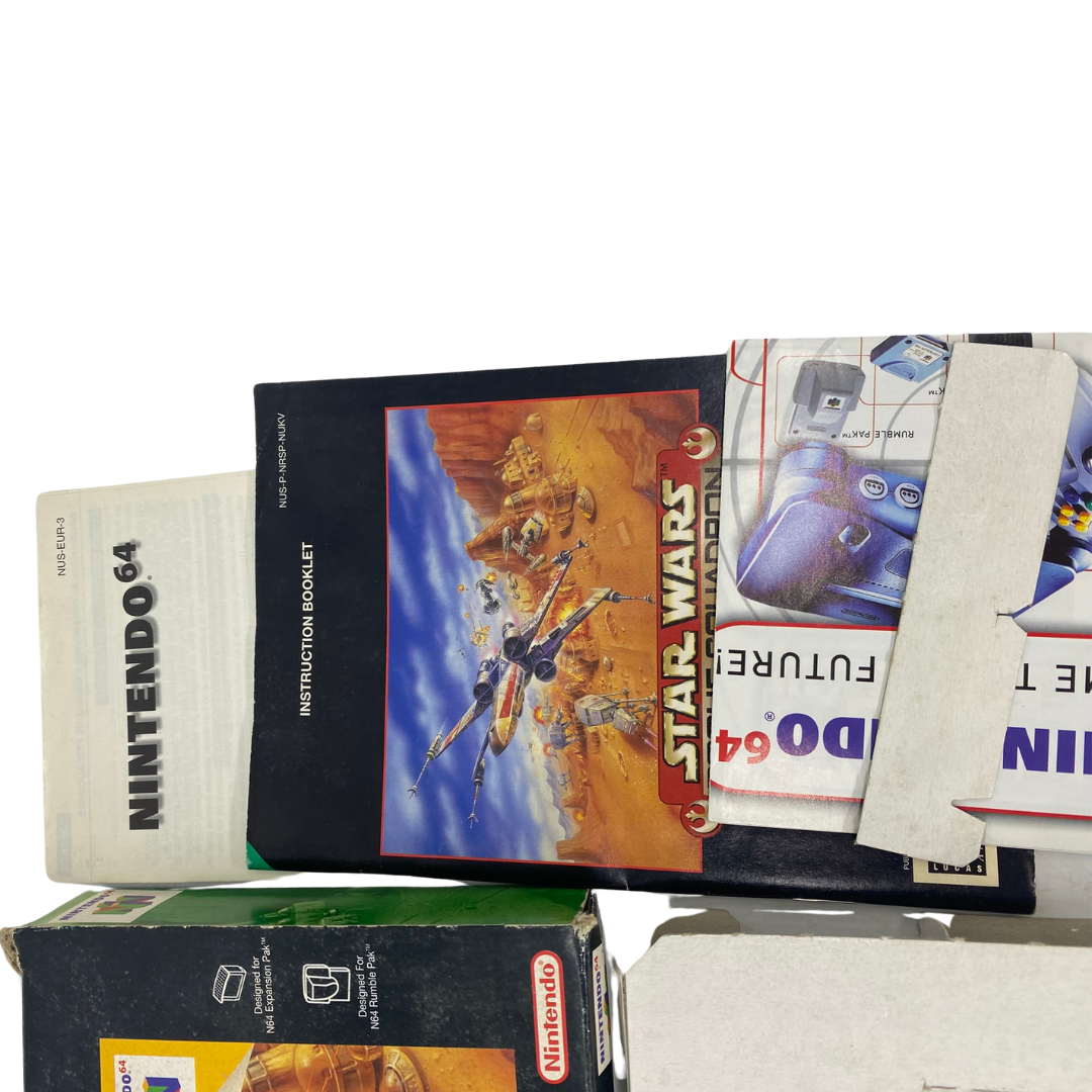 Nintendo 64 / N64 Star Wars Rogue Squadron, game box instructions