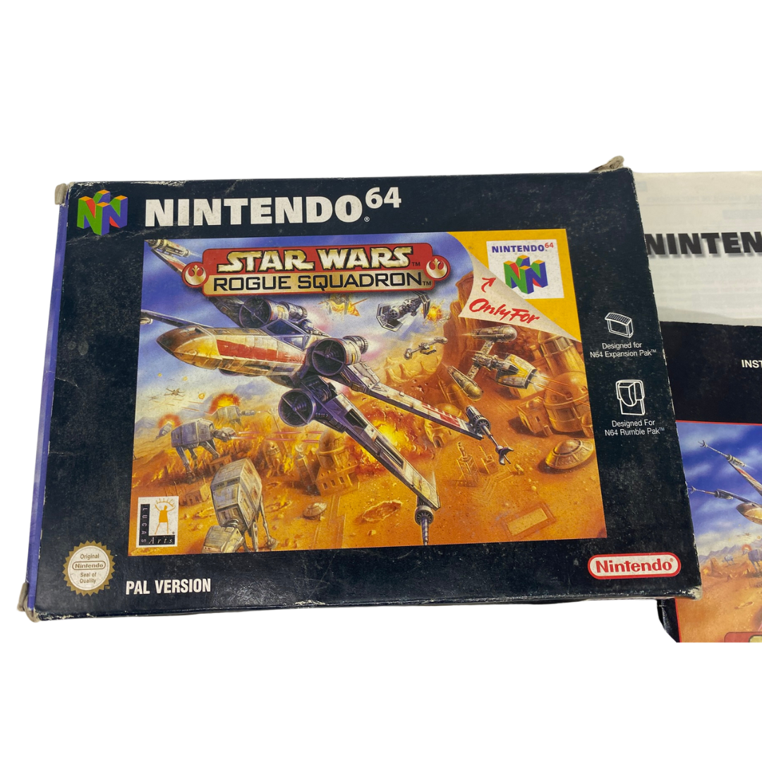 Nintendo 64 / N64 Star Wars Rogue Squadron, game box instructions