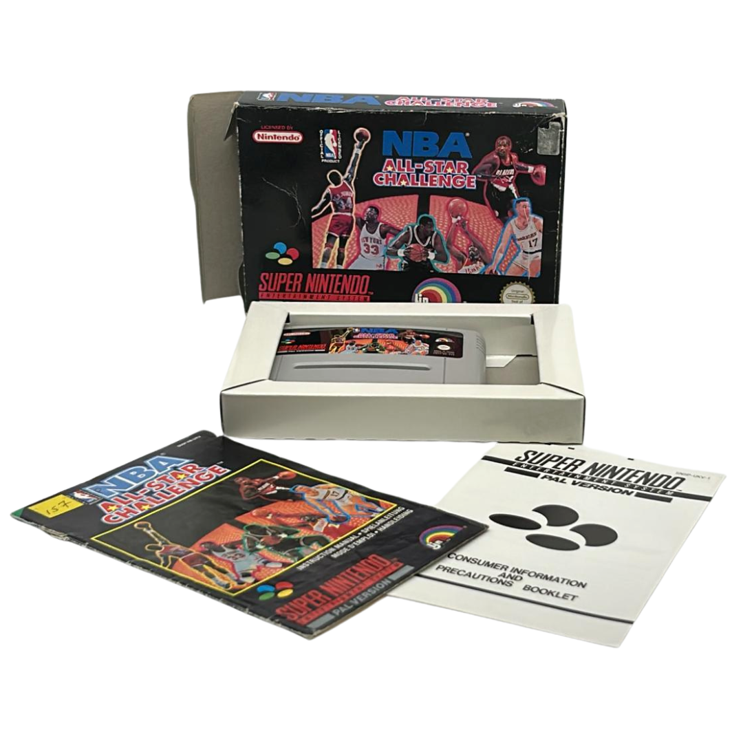 NBA All Star Challenger game, box and instructions Super Nintendo / SNES