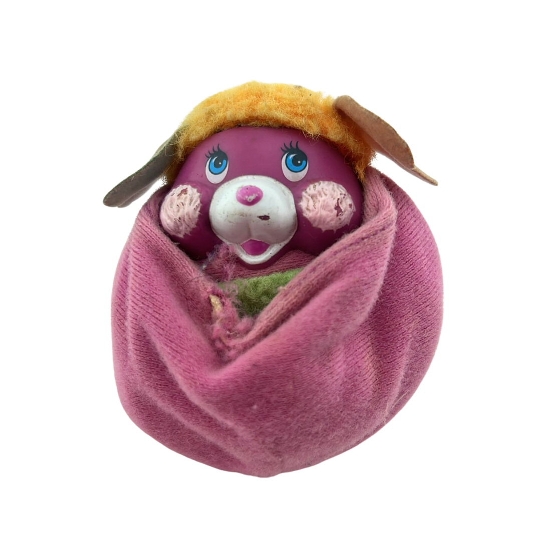 Pocket Popples Pancake purple plush toy 1986 by Mattel 15