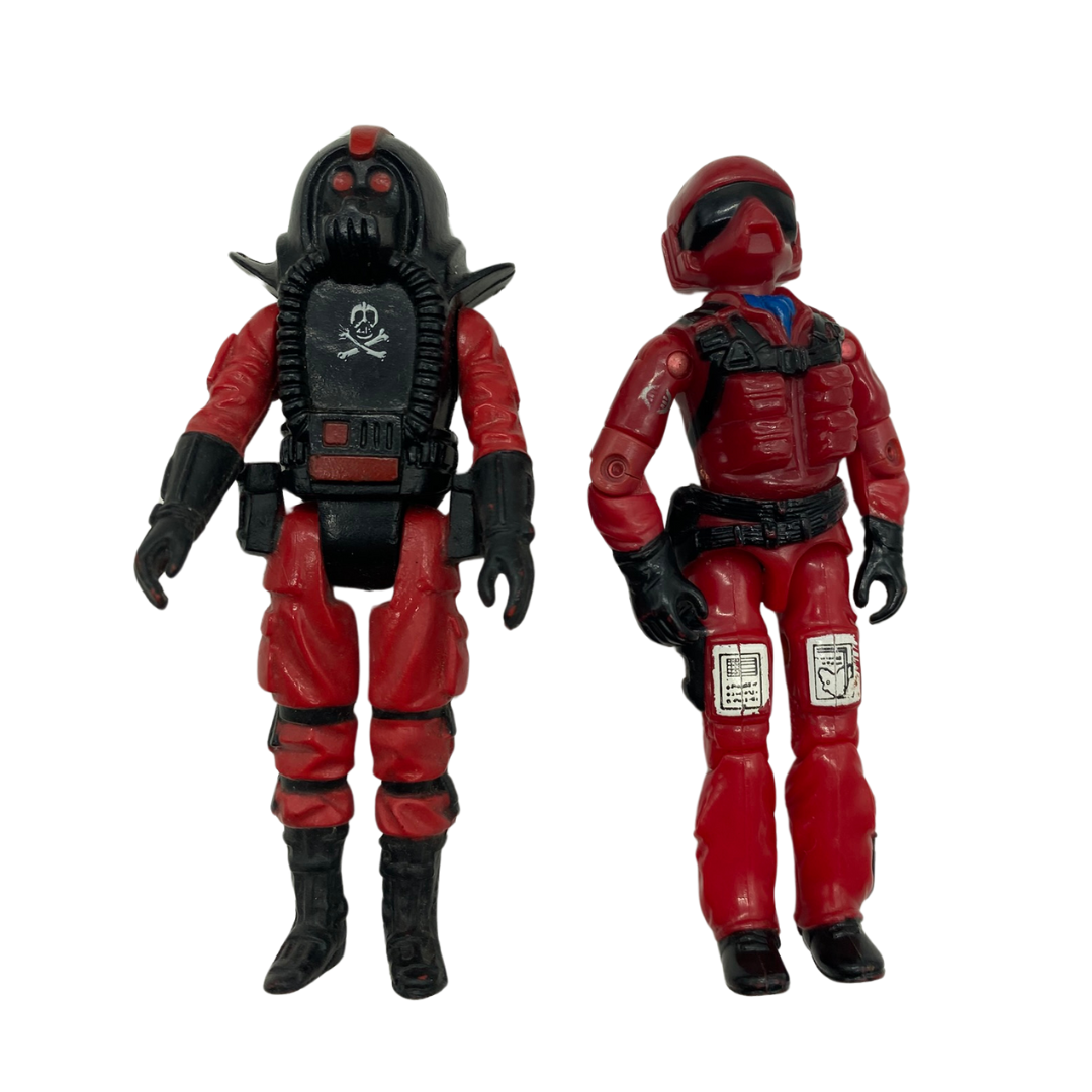 Action Force Roboskull complete Red Wolf V1 & V2 inc by Palitoy Red Shadows