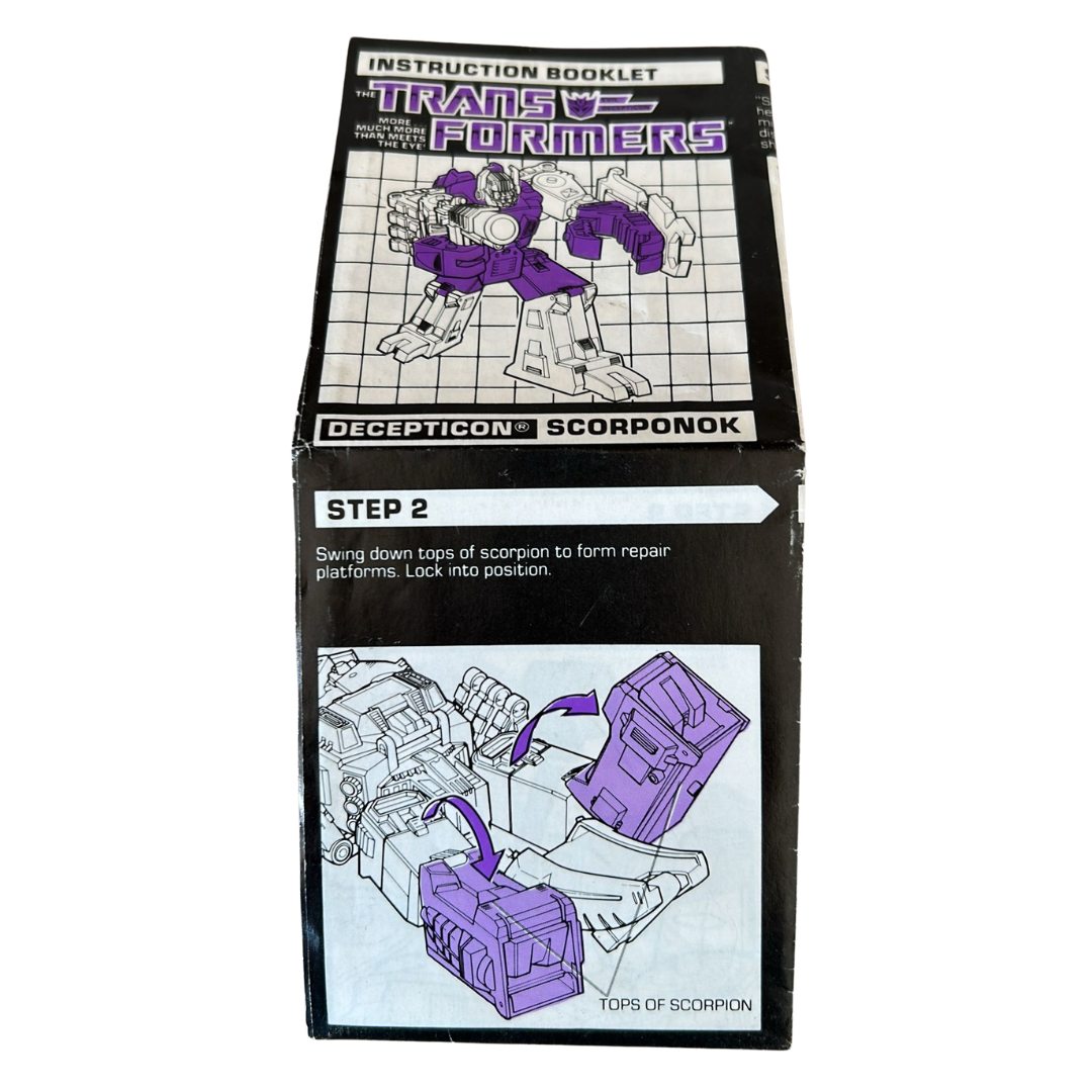 G1 Transformers Scorponok, instructions booklet 961