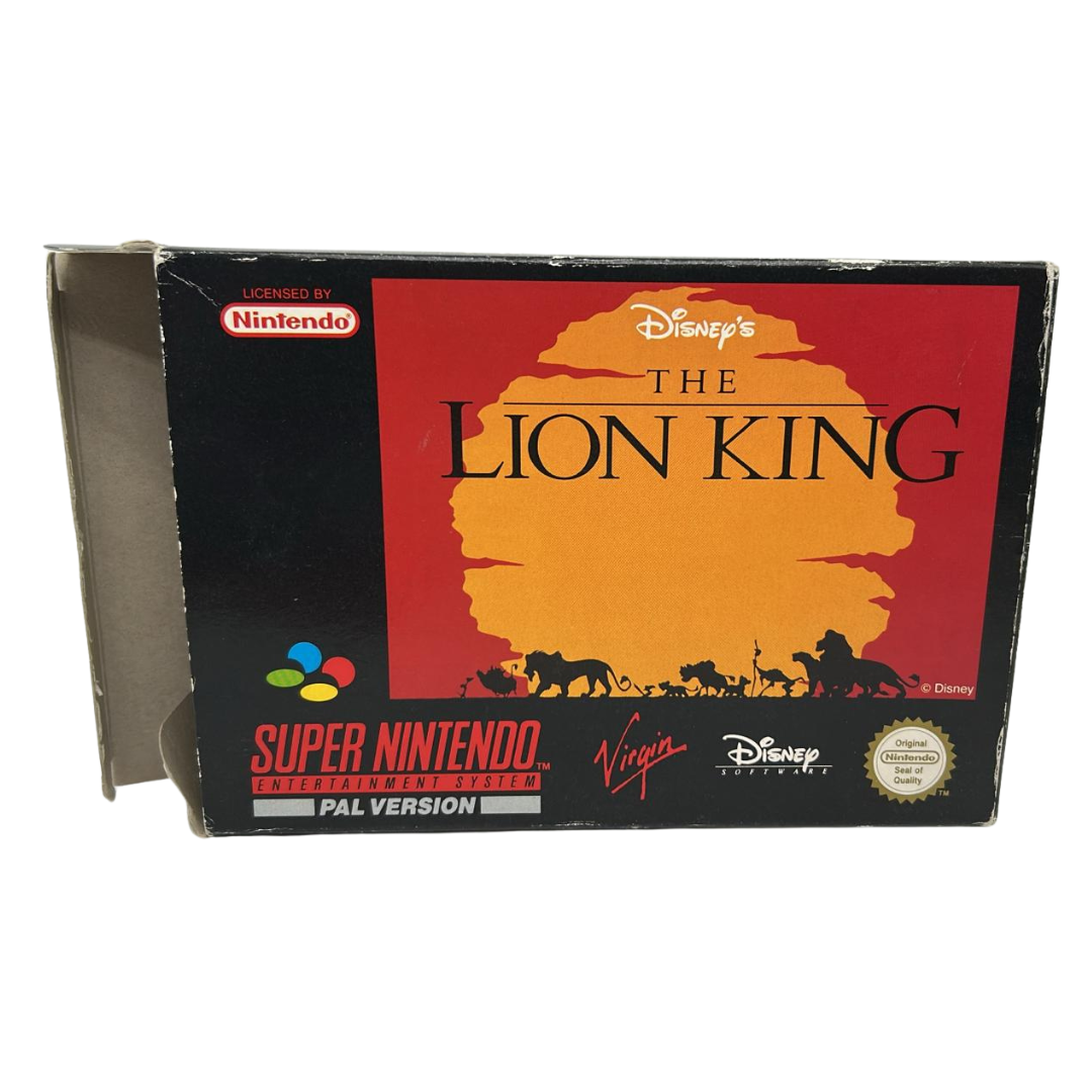 Super Nintendo / SNES Lion King game, box and instructions