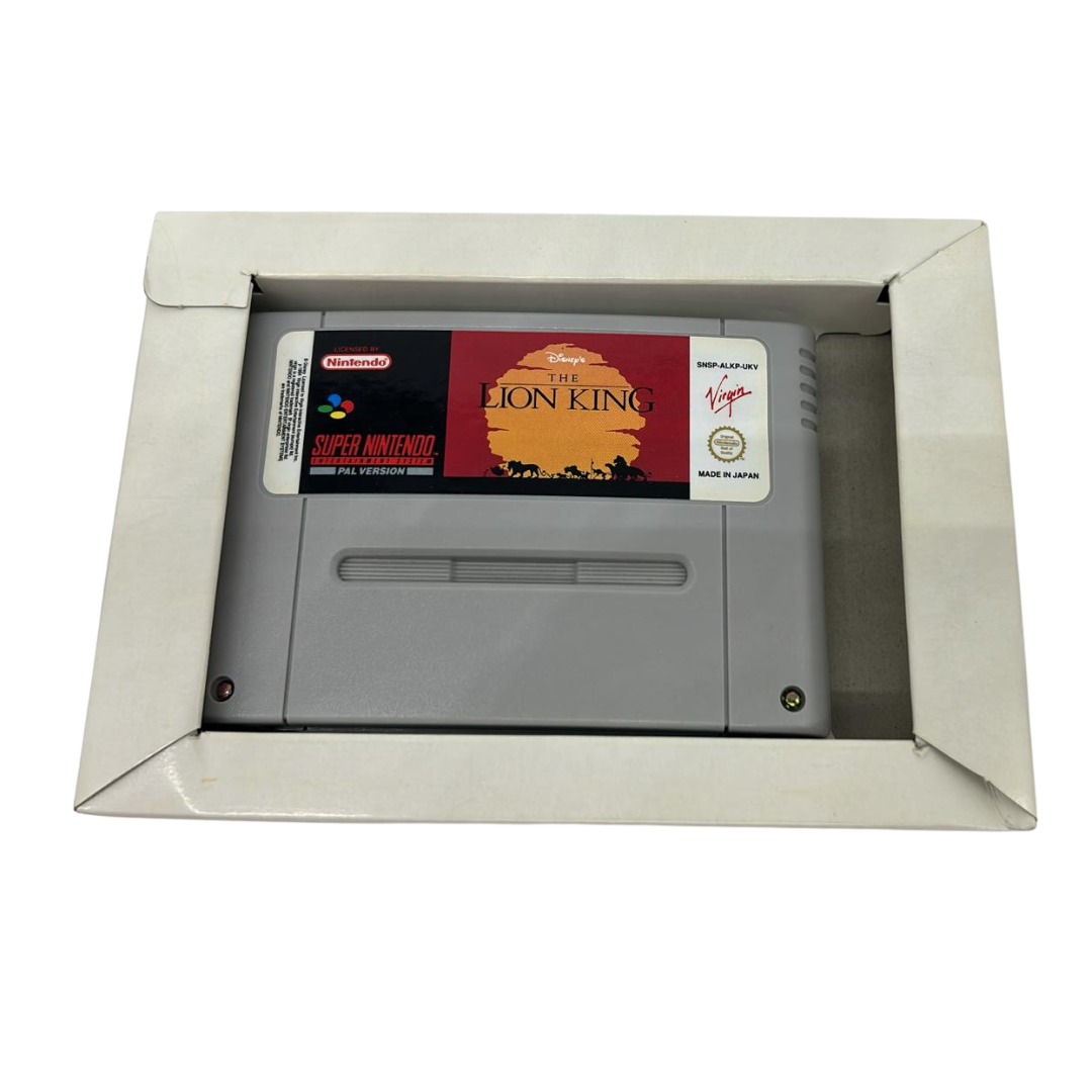 Super Nintendo / SNES Lion King game, box and instructions