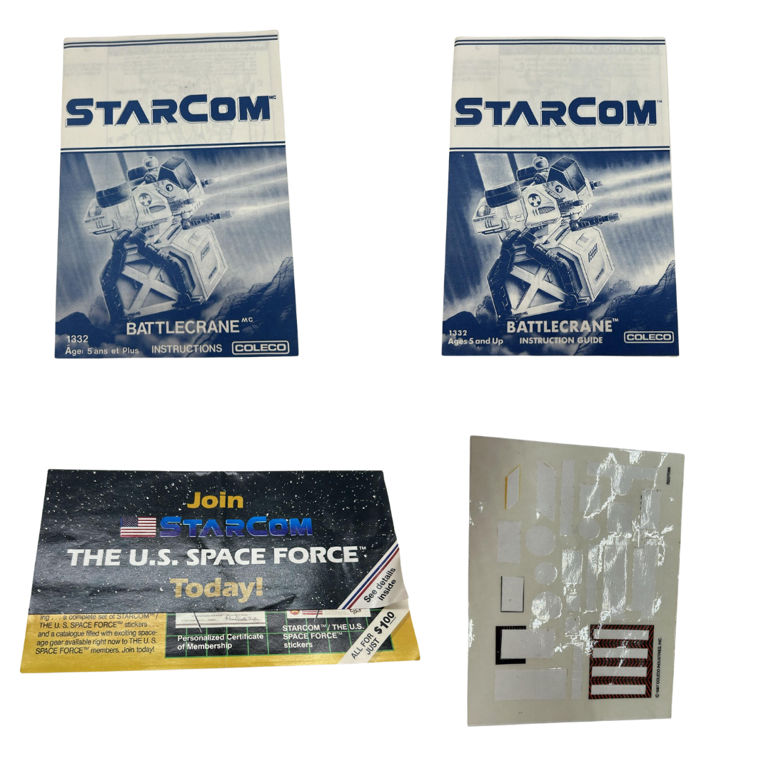 Starcom Battlecrane, Battle Crane, complete with figure and visor, working 246