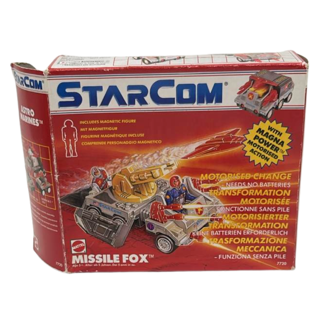 Starcom Missile Fox vehicle complete with box and figure