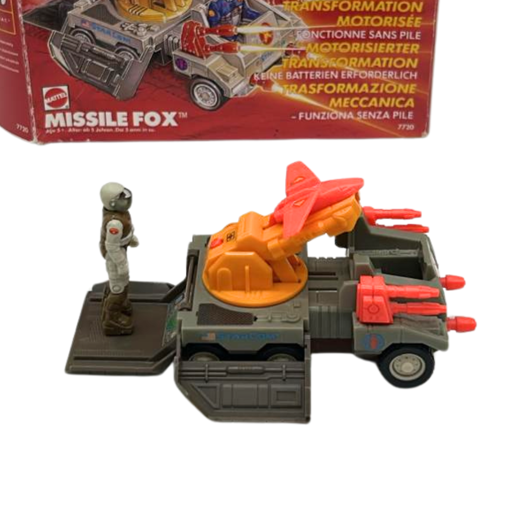 Starcom Missile Fox vehicle complete with box and figure