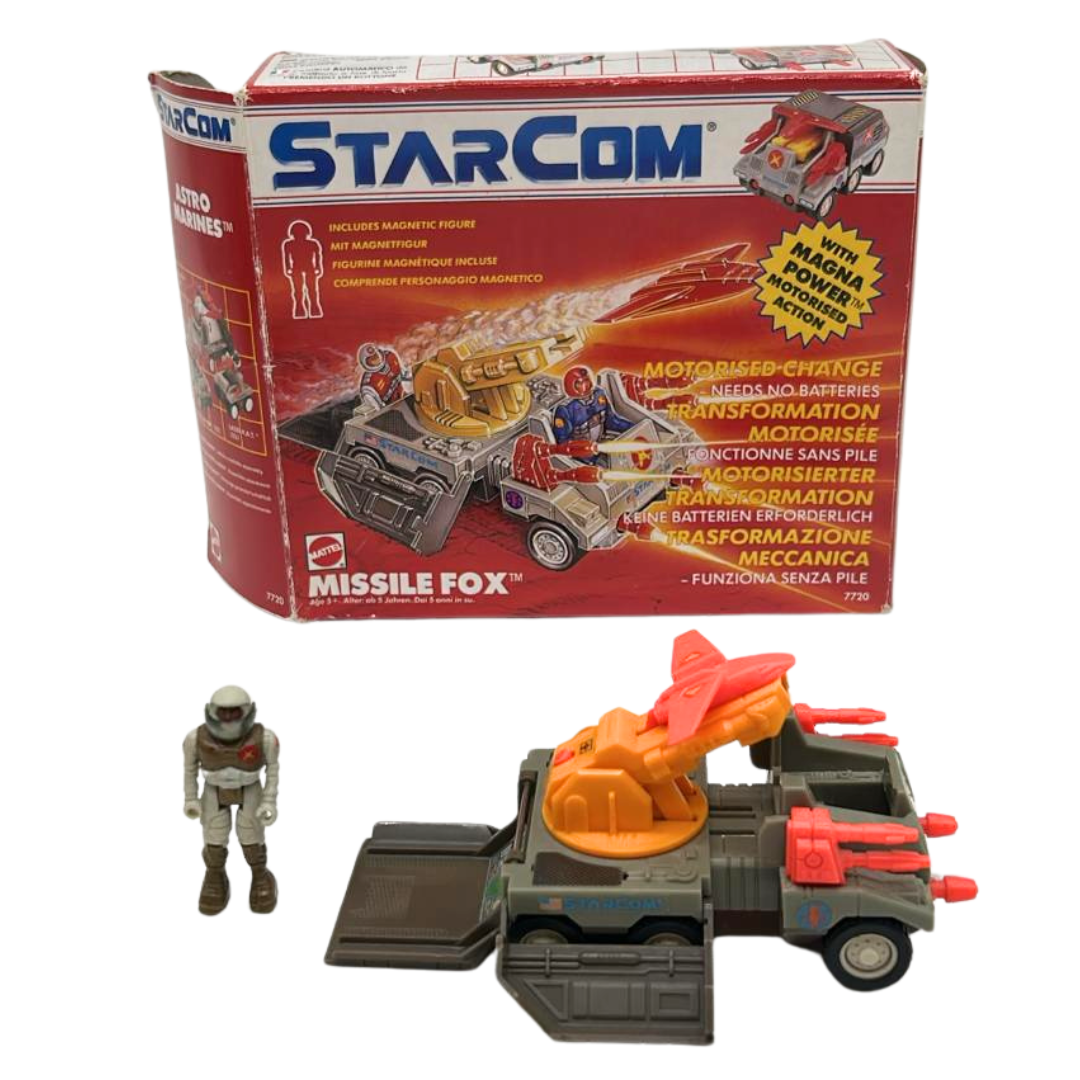 Starcom Missile Fox vehicle complete with box and figure