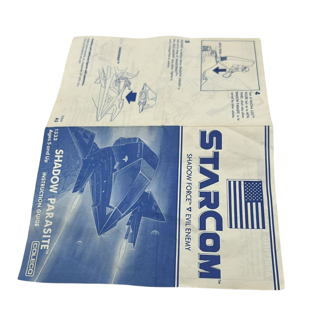 Starcom Shadow Parasite instructions Coleco 234J