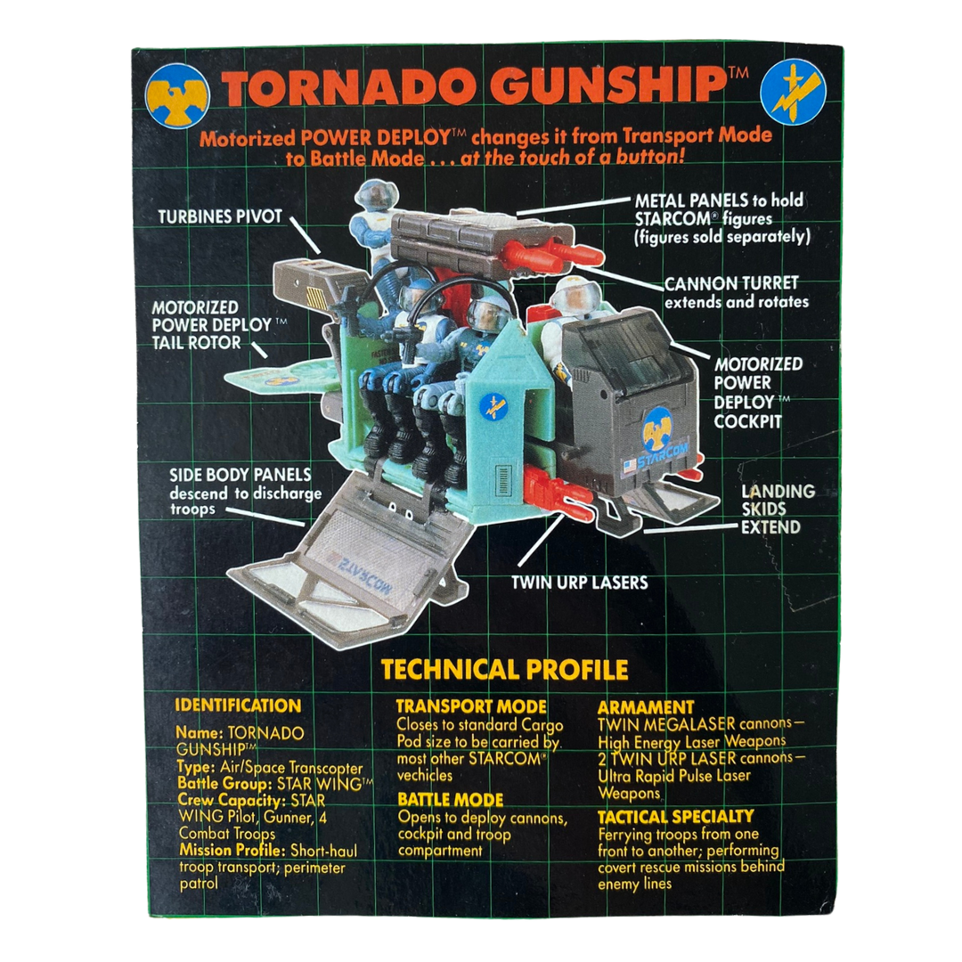 StarCom Tornado Gunship Coleco Rare 1987 Vintage StarCom Tornado Gunship Coleco Rare 1987 Vintage