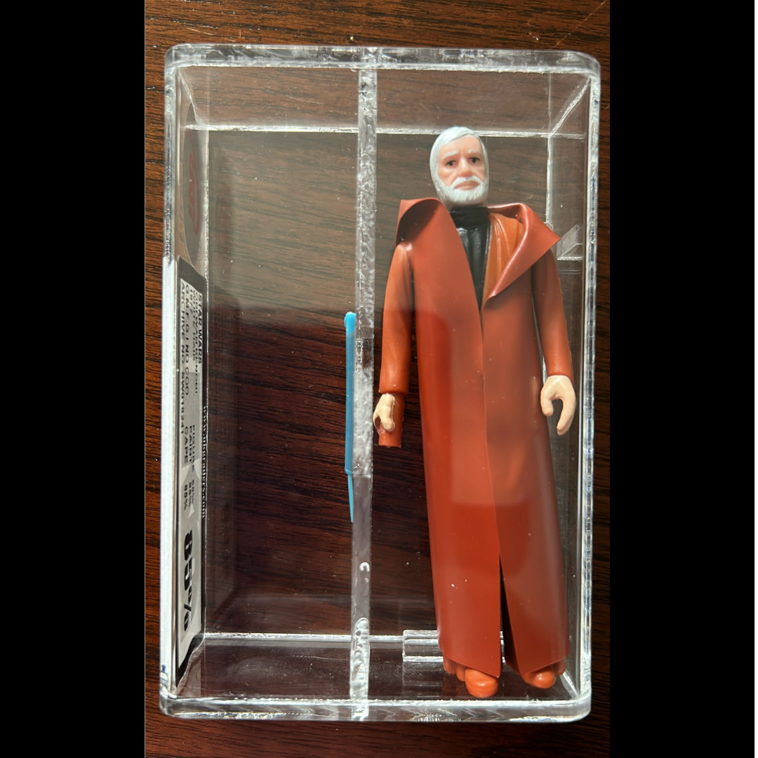 Vintage Star Wars Obi Wan Kenobi white hair UKG 85% (85/85/85)