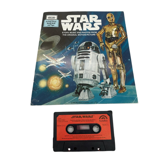 Star Wars A New Hope read along tape book with tape cassette 189D