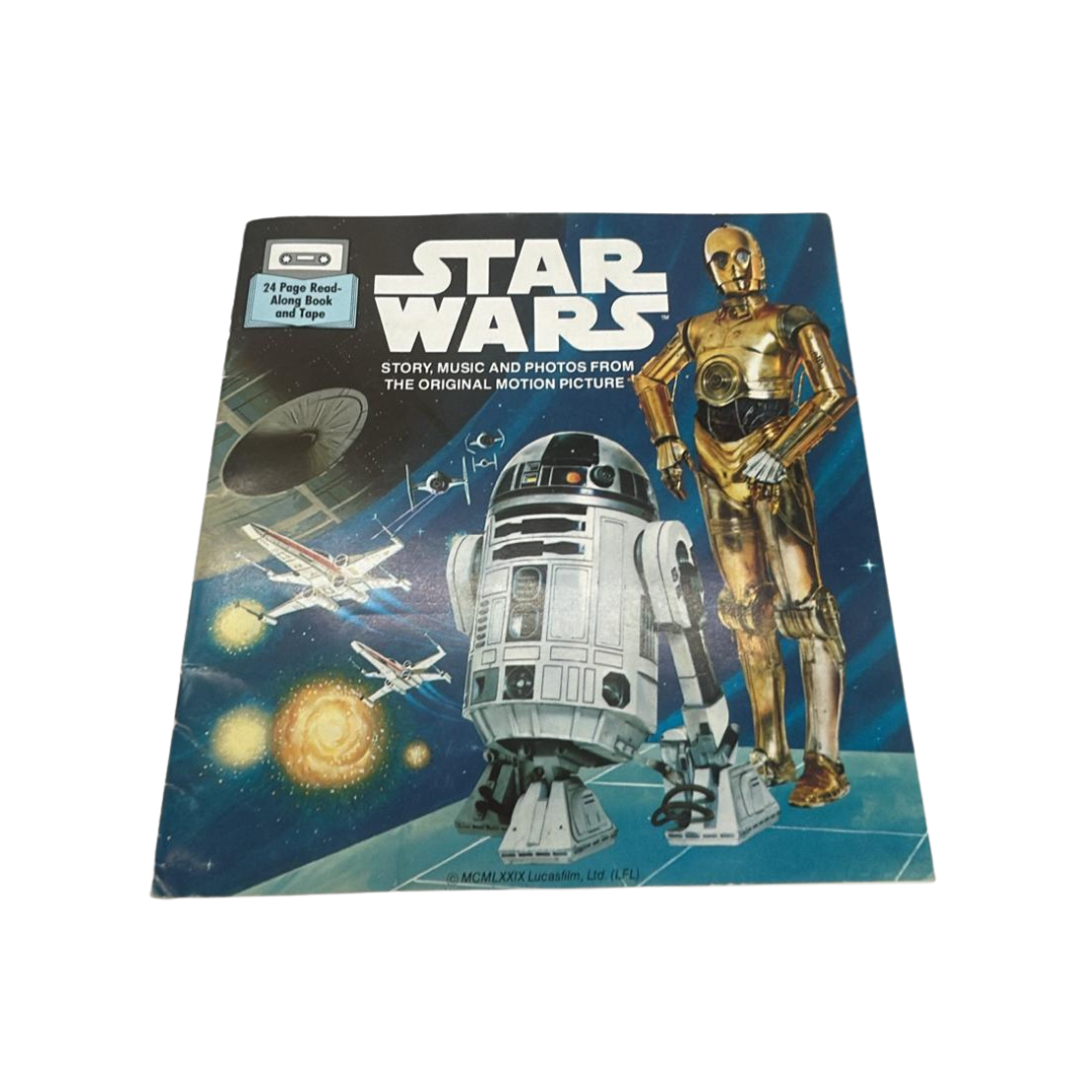 Star Wars A New Hope read along tape book with tape cassette 189D