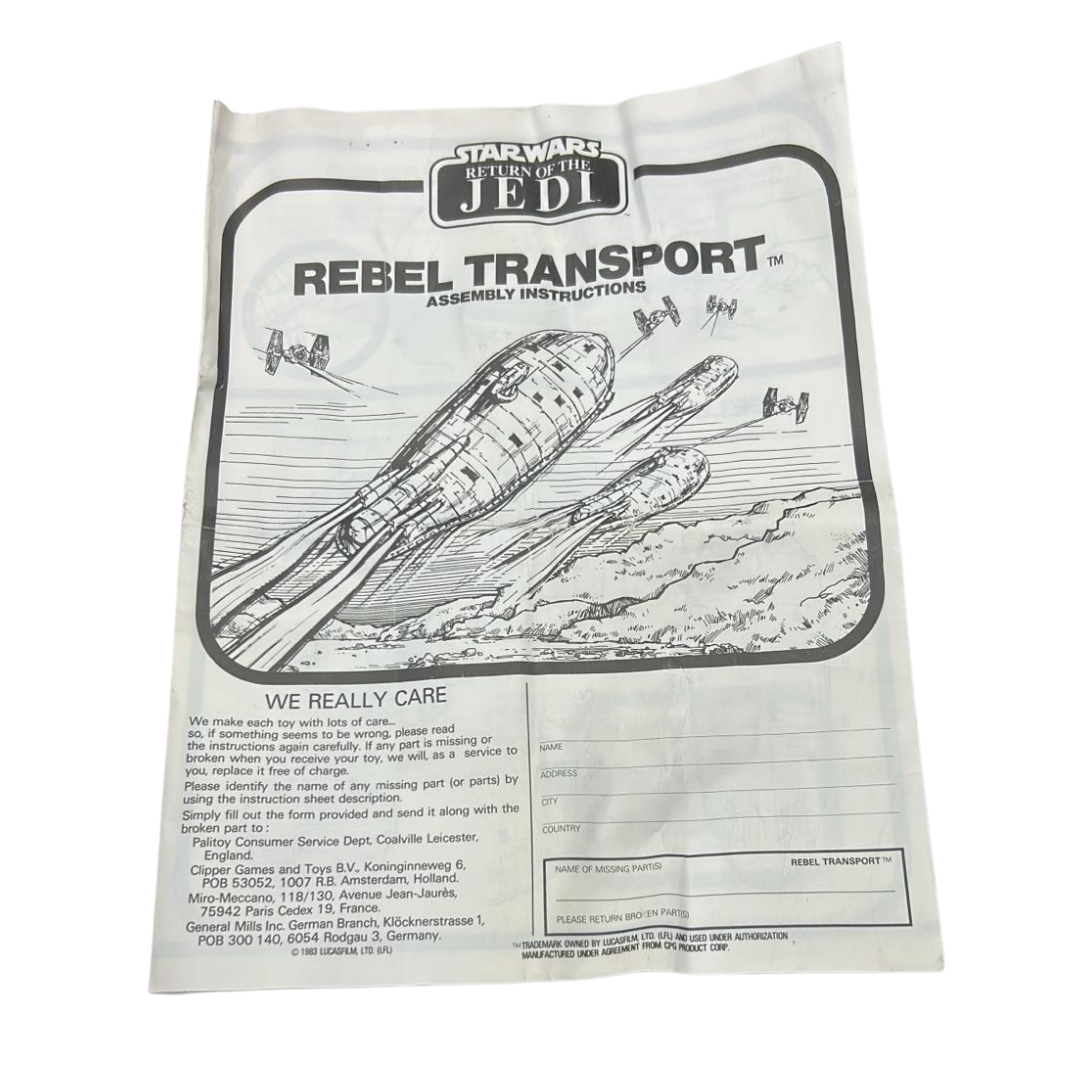 Vintage Star Wars Rebel Transport complete in Palitoy box